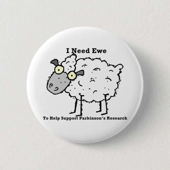 Support Parkinson's Research Pinback Button (Front)