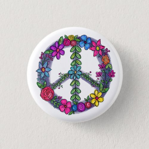 Support Peace Sign Anti_War Pray Button