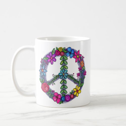 Support Peace Sign Anti_War Pray Coffee Mug