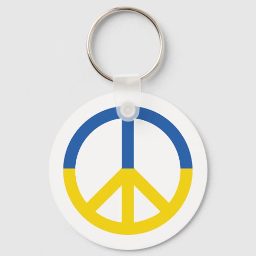 Support Peace Ukraine Button Keychain