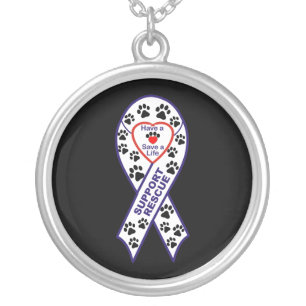 Support Pet Rescue Sterling Necklace Jewelry