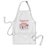 Support Pink Breast Cancer Awareness Tshirts Adult Apron