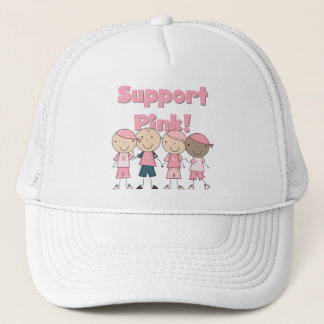 Support Pink Breast Cancer Awareness Tshirts Trucker Hat