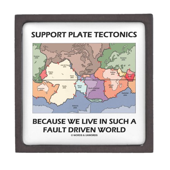 Support Plate Tectonics Because We Live In A Fault Jewelry Box