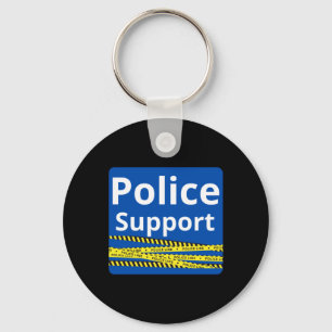 Support Police Keychain