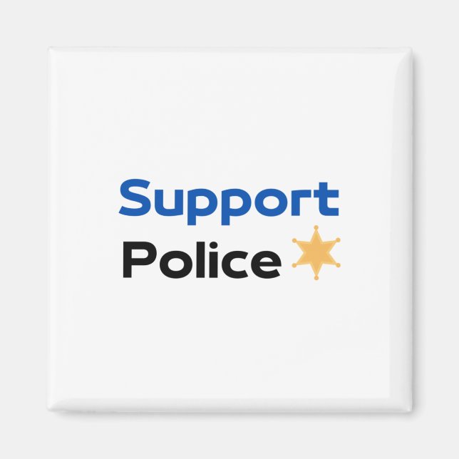 Support Police Sticker1  Magnet (Front)