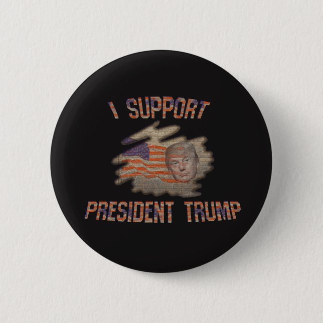 Support President Trump Buttons Badges (Front)