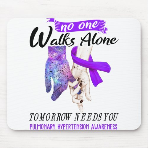 Support Pulmonary Hypertension Awareness Ribbon Mouse Pad