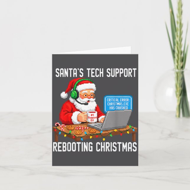 Support Rebooting Tech Santa's Smile Card (Front)