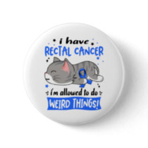 Support Rectal Cancer Awareness Ribbon Gifts Button