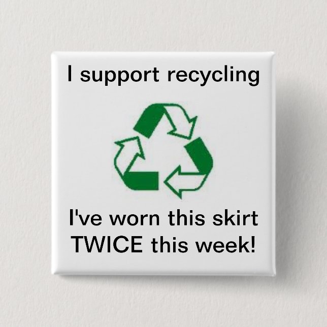 Support recycling i've worn this skirt TWICE ! Button (Front)