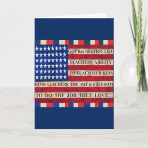 Support & Respect Our Teachers! Card