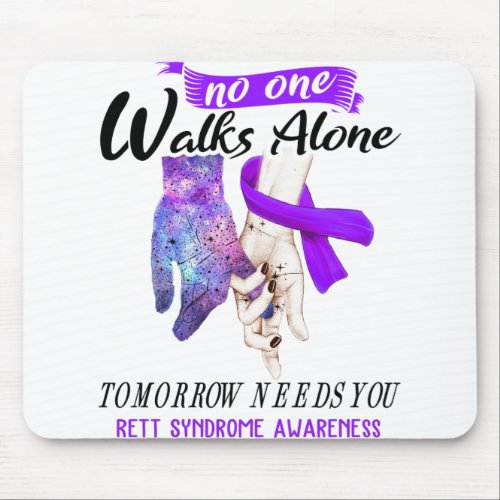 Support Rett Syndrome Awareness Ribbon Gifts Mouse Pad