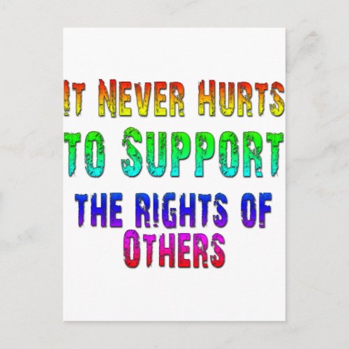 Support Rights of Others Postcard