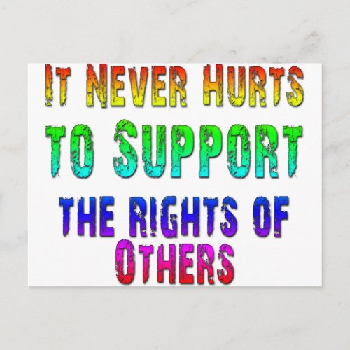 Support Rights of Others Postcard