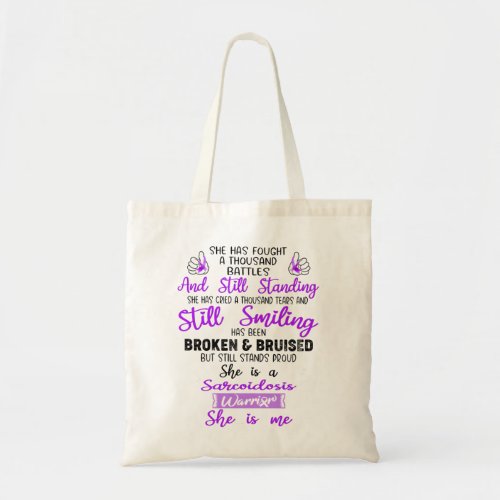 Support Sarcoidosis Warrior Gifts Tote Bag
