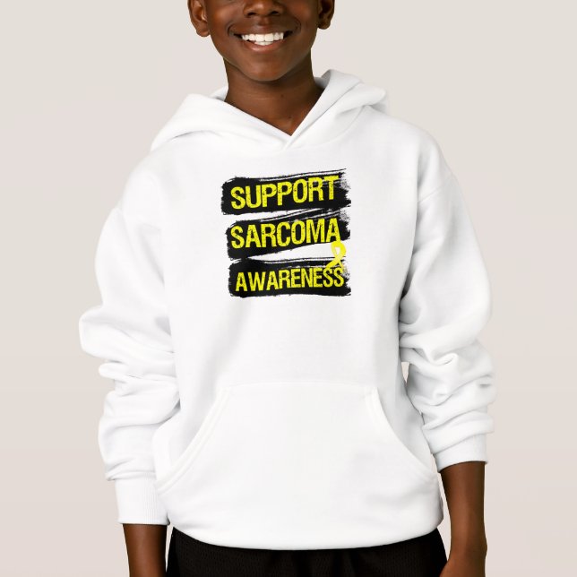 Support Sarcoma Awareness Grunge Hoodie (Front)