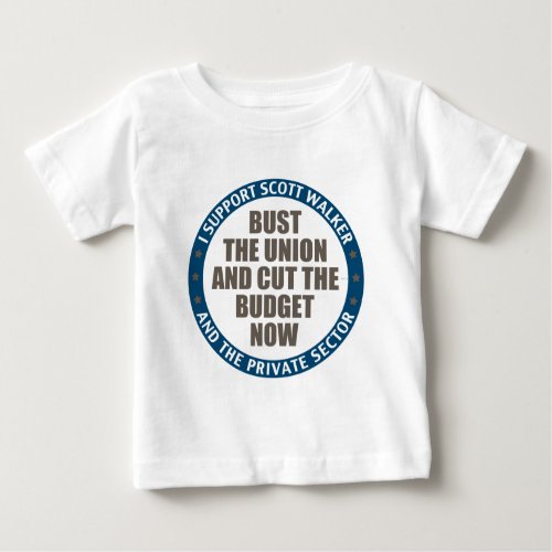Support Scott Walker Baby T_Shirt