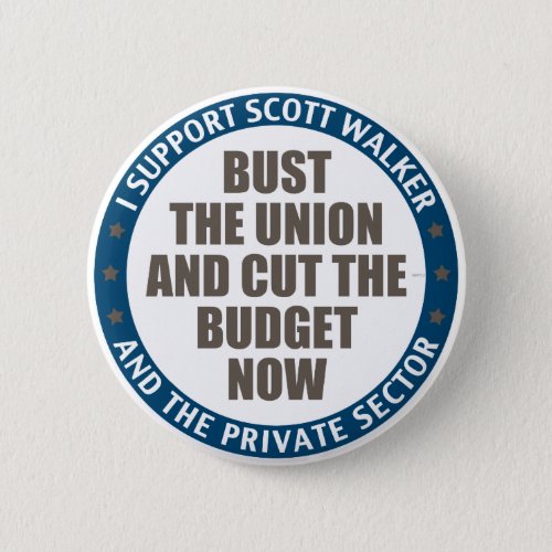 Support Scott Walker Pinback Button