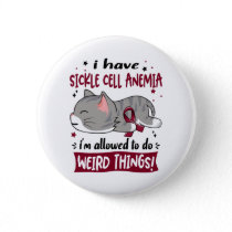 Support Sickle Cell Anemia Awareness Ribbon Gifts Button