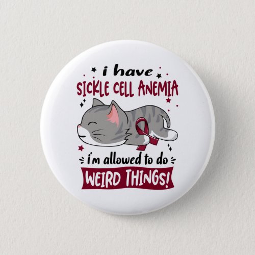 Support Sickle Cell Anemia Awareness Ribbon Gifts Button