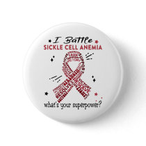 Support Sickle Cell Anemia Warrior Gifts Button