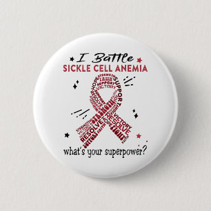 Support Sickle Cell Anemia Warrior Gifts Button
