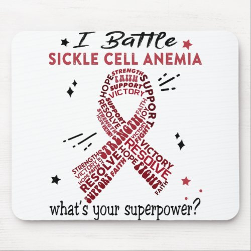 Support Sickle Cell Anemia Warrior Gifts Mouse Pad