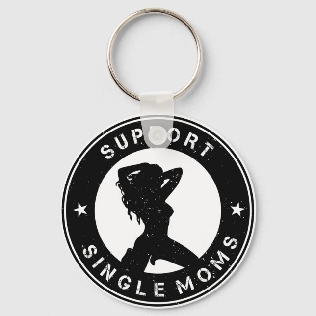 Support Single Mom Keychain (Front)