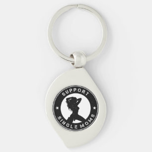 Support Single Mom Keychain