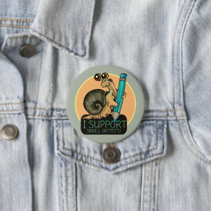 Support Small Artists Snail Button