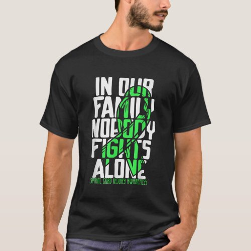 Support Spinal Cord Injury Warrior Family Disease  T_Shirt