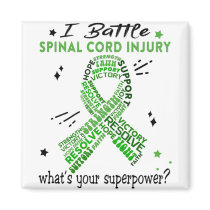 Support Spinal Cord Injury Warrior Gifts Magnet