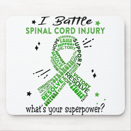 Support Spinal Cord Injury Warrior Gifts Mouse Pad