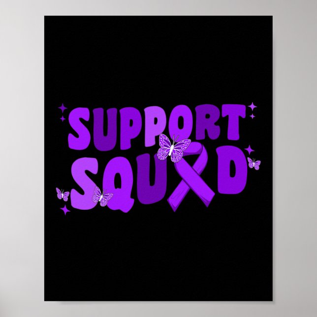 Support Squad Alzheimer Alzheimer's Awareness Poster (Front)