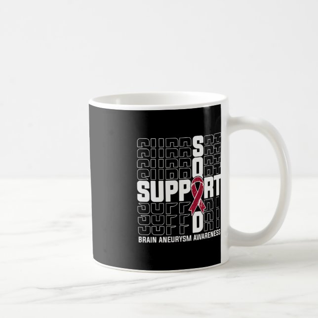 Support Squad Brain Aneurysm Awareness 1 Coffee Mug (Right)