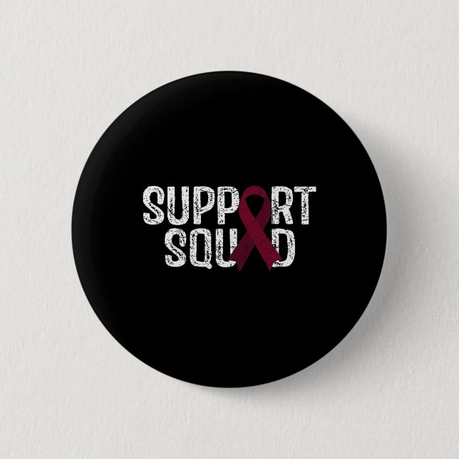 Support Squad Brain Aneurysm Awareness  Button (Front)