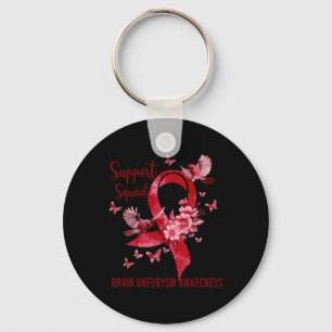 Support Squad Brain Aneurysm Awareness Keychain