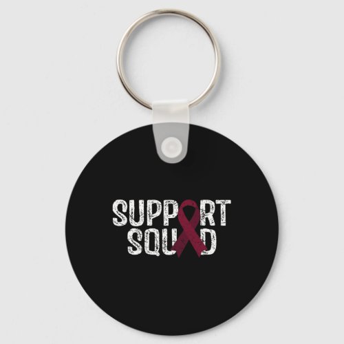 Support Squad Brain Aneurysm Awareness  Keychain