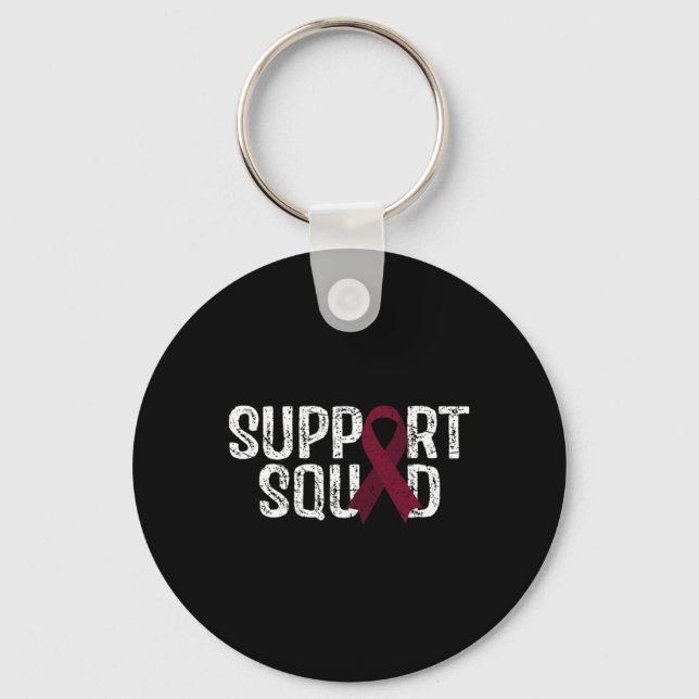 Support Squad Brain Aneurysm Awareness  Keychain (Front)