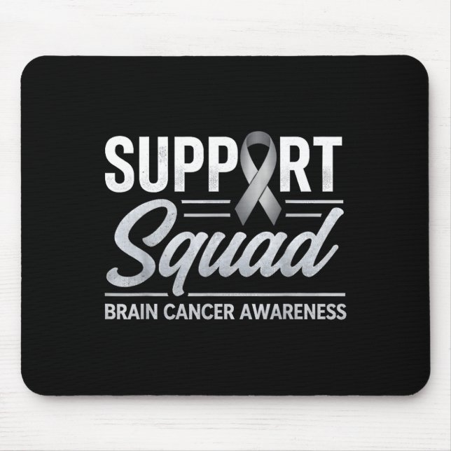 Support squad brain cancer awareness brain tumor mouse pad (Front)