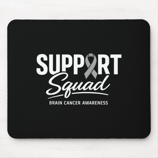 Support squad brain cancer awareness brain tumor mouse pad (Front)