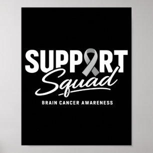 Support squad brain cancer awareness month 2026 poster