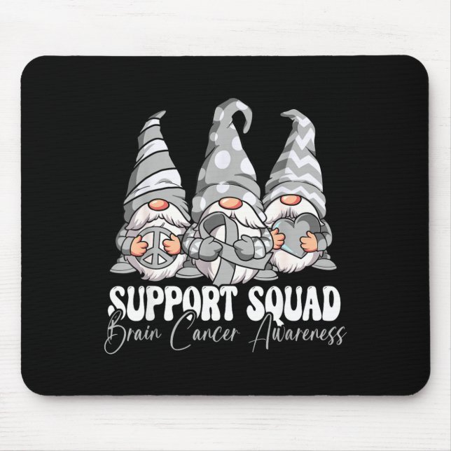 Support Squad Brain Cancer Awareness Mouse Pad (Front)