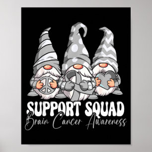Support Squad Brain Cancer Awareness Poster