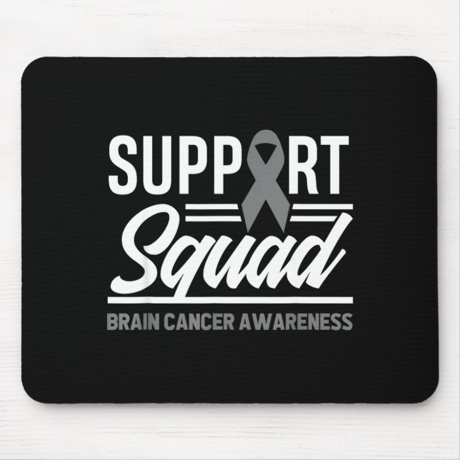 Support Squad Brain Tumor Support Brain Cancer Mouse Pad (Front)