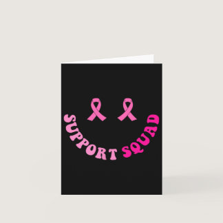 Support Squad Breast Cancer Awareness 2 Sided  Card