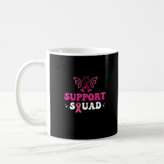 support squad breast cancer awareness coffee mug
