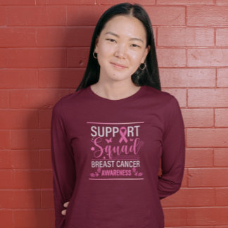 Support Squad- Breast Cancer Awareness Design T-Shirt