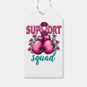 Support Squad Breast Cancer Awareness Gloves Box Gift Tags